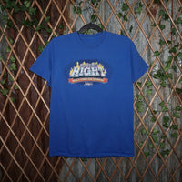 S - Vintage Y2K American Vintage T-Shirts world funny car - Blue - S