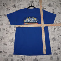S - Vintage Y2K American Vintage T-Shirts world funny car - Blue - S