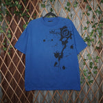 XL - Vintage Y2K Volcom T-Shirts paint splatter surf - Blue - XL