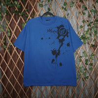 XL - Vintage Y2K Volcom T-Shirts paint splatter surf - Blue - XL