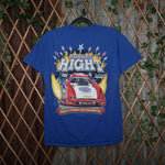 S - Vintage Y2K American Vintage T-Shirts world funny car - Blue - S