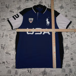 XL - Vintage Y2K Polo Ralph Lauren Shirts usa embroider big - Blue - XL