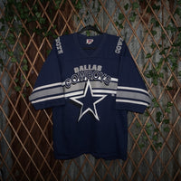 L - Vintage Y2K Nfl T-Shirts dallas cowboys team rated - Blue - L