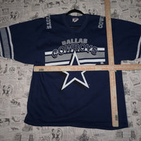 L - Vintage Y2K Nfl T-Shirts dallas cowboys team rated - Blue - L