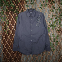 M - Vintage Y2K Apt.9 Shirts apt button grunge double sided - Blue - M