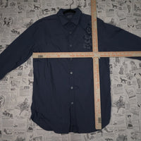 M - Vintage Y2K Apt.9 Shirts apt button grunge double sided - Blue - M