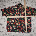 L - Vintage Y2K Big Dogs Shirts tabasco peppers aop button - Red - L