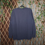 L - Vintage Y2K Reebok T-Shirts essential embroider chest - Blue - L