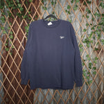 L - Vintage Y2K Reebok T-Shirts essential embroider chest - Blue - L