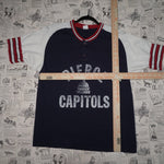 L - Vintage Y2K American Vintage T-Shirts pierce capitols - Blue - L