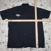 XL - Vintage Y2K Dickies Shirts embroider patch workwear - Blue - XL