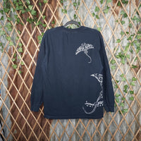 Vintage Y2K American Vintage T-Shirts hawaii tribal pattern - Blue