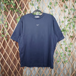 XL - Vintage Y2K Nike T-Shirts embroider center swoosh - Blue - XL