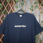 XL - Vintage Y2K Anchor Blue T-Shirts double sided live - XL