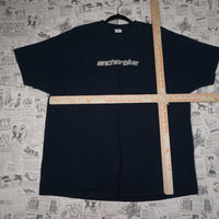 XL - Vintage Y2K Anchor Blue T-Shirts double sided live - XL