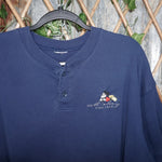 XXL - Vintage Y2K Disney T-Shirts mickey mouse embroider - Blue - XXL