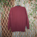 M - Vintage Y2K Adidas T-Shirts mock neck embroider collar - Red - M