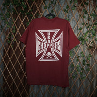 XL - Vintage Y2K American Vintage T-Shirts usa choppers iron - Red - XL