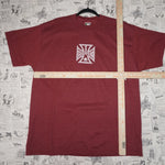 XL - Vintage Y2K American Vintage T-Shirts usa choppers iron - Red - XL