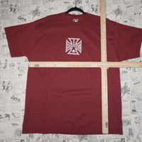 XL - Vintage Y2K American Vintage T-Shirts usa choppers iron - Red - XL