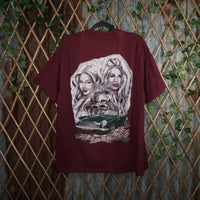 XL - Vintage Y2K American Vintage T-Shirts eyes me lowrider - Red - XL