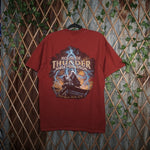XL - Vintage Y2K Harley-davidson T-Shirts skull flame house - Red - XL