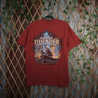 XL - Vintage Y2K Harley-davidson T-Shirts skull flame house - Red - XL