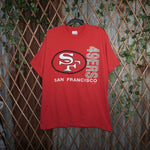 XL - Vintage Y2K Toltext T-Shirts san francisco 49ers niners - Red - XL