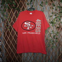 XL - Vintage Y2K Toltext T-Shirts san francisco 49ers niners - Red - XL