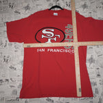 XL - Vintage Y2K Toltext T-Shirts san francisco 49ers niners - Red - XL