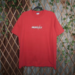XL - Vintage Y2K Hurley T-Shirts double sided essential surf - Red - XL