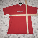 XL - Vintage Y2K Hurley T-Shirts double sided essential surf - Red - XL