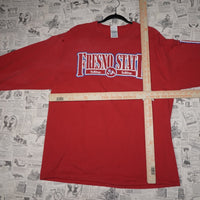 XL - Vintage Y2K Delta T-Shirts fresno state bulldogs ls - Red - XL