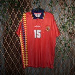 XL - Vintage Y2K Adidas T-Shirts originals spain 1994 home - Red - XL