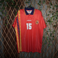 XL - Vintage Y2K Adidas T-Shirts originals spain 1994 home - Red - XL