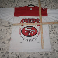 L - Vintage Y2K Nutmeg T-Shirts san francisco 49ers niners - White - L