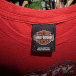 L - Vintage Y2K Harley-davidson T-Shirts motorcycle double - Red - L