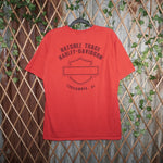 L - Vintage Y2K Harley-davidson T-Shirts motorcycle double - Red - L