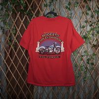 XL - Vintage Y2K Harley-davidson T-Shirts mitchells modesto - Red - XL