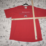 L - Vintage Y2K Puma T-Shirts ohio state buckeyes embroider - Red - L