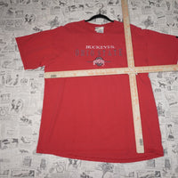 L - Vintage Y2K Puma T-Shirts ohio state buckeyes embroider - Red - L