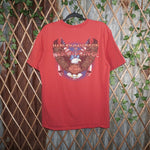 L - Vintage Y2K Harley Davidson T-Shirts washington dc skull - Red - L