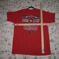 XL - Vintage Y2K American Vintage T-Shirts nfc nfl western - Red - XL