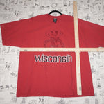 XL - Vintage Y2K Starter T-Shirts wisconsin badgers - Red - XL