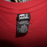 XL - Vintage Y2K Starter T-Shirts wisconsin badgers - Red - XL