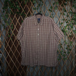 XXL - Vintage Y2K High Sierra Shirts plaid checker button - Beige - XXL