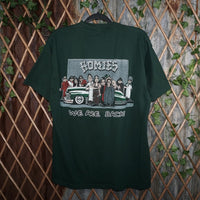 XL - Vintage Y2K Homies T-Shirts double sided we back - Green - XL