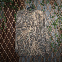 XL - Vintage Y2K Mossy Oak T-Shirts realtree mock neck - Beige - XL