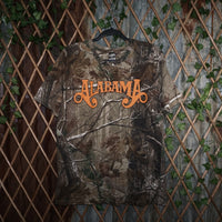 L - Vintage Y2K Code V T-Shirts alabama band spellout across - Brown - L