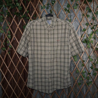 S - Vintage Y2K Carhartt Shirts workwear plaid button - Green - S